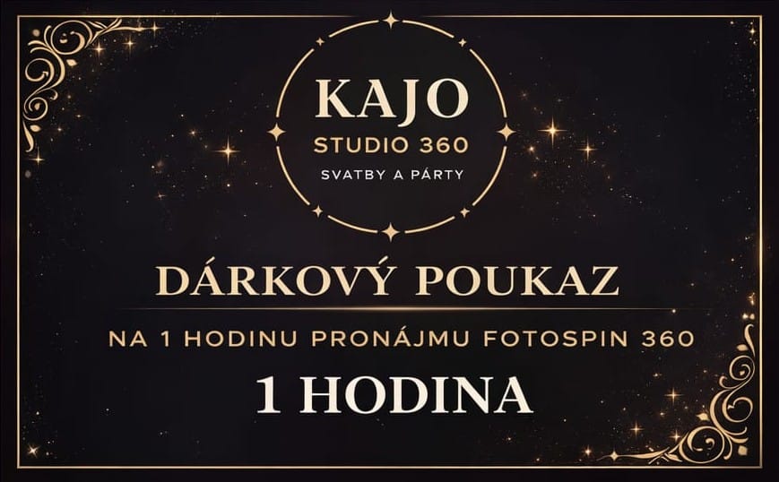 Dárkový poukaz na 1 hodinu pronájmu KAJO Studio 360
