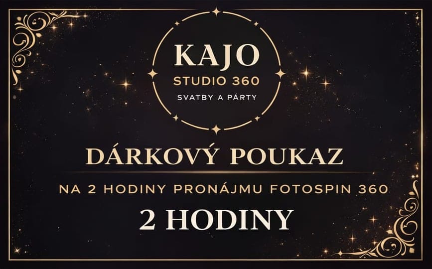 Dárkový poukaz na 2 hodiny pronájmu KAJO Studio 360